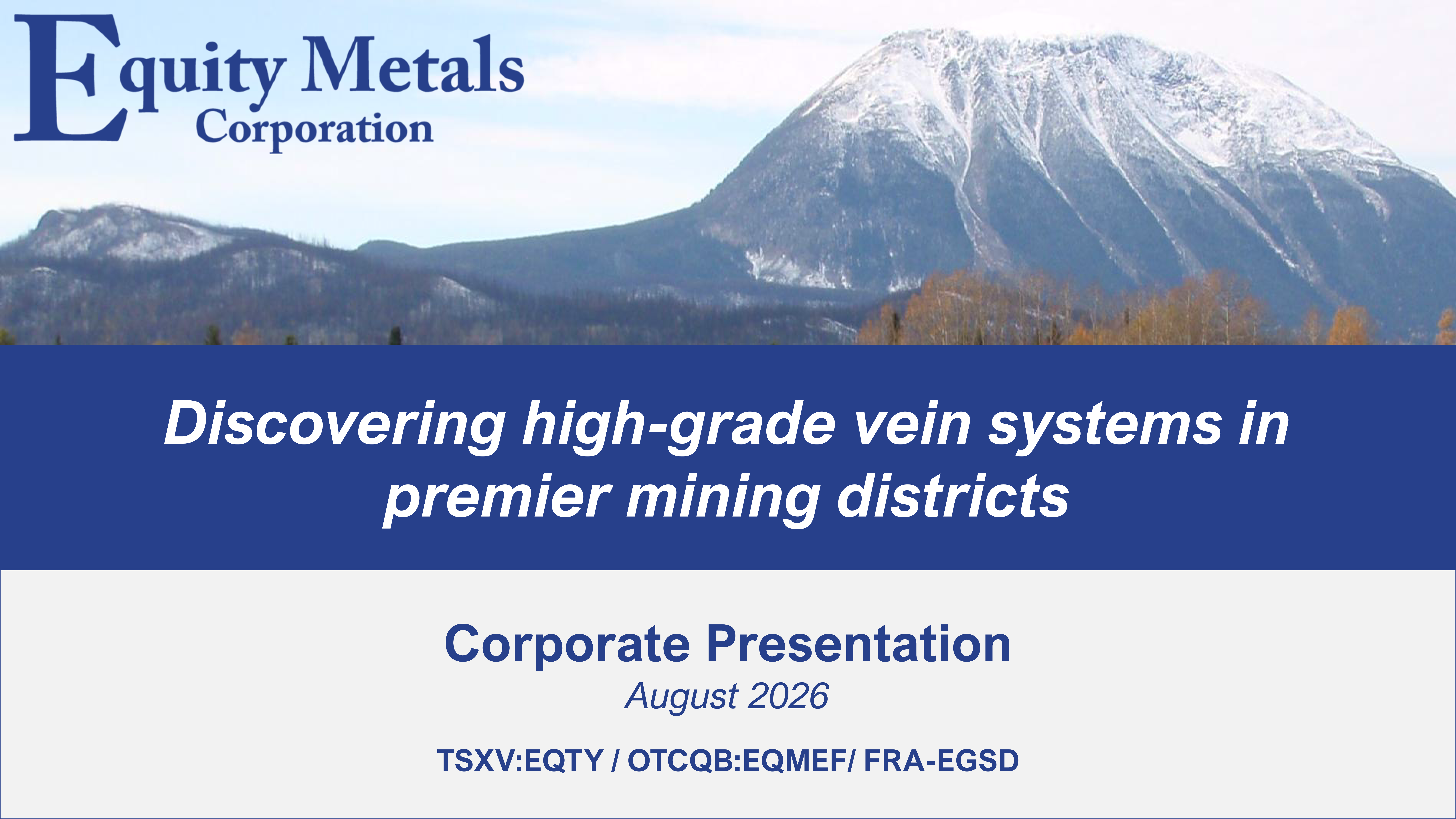 Corporate Presentation - August 2026